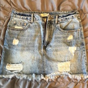 size 27 forever 21 jean skirt